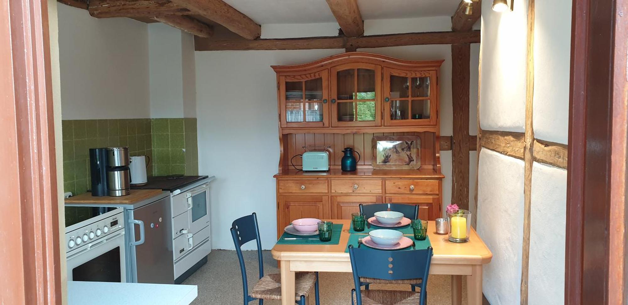 Apartamento Der Kleine Fuchshof Mit Hund, Pferd Und Huhn Rathlau Exterior foto