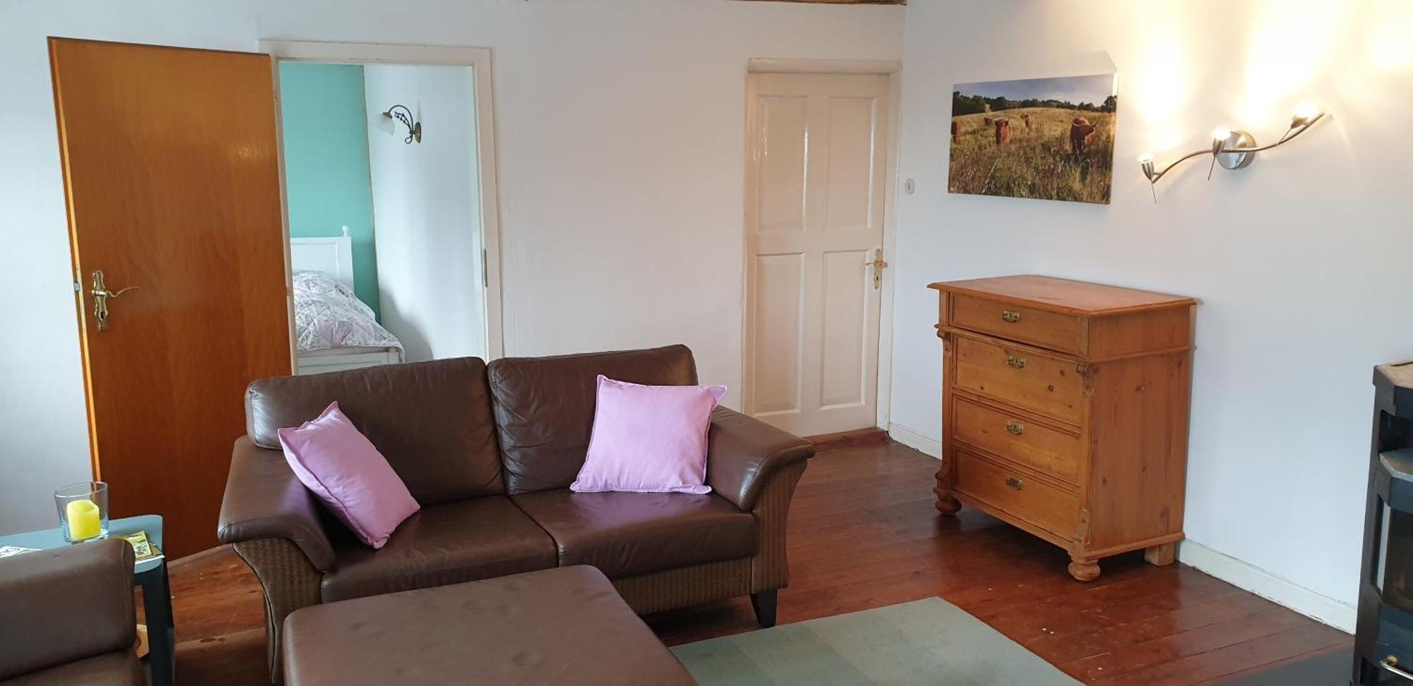 Apartamento Der Kleine Fuchshof Mit Hund, Pferd Und Huhn Rathlau Exterior foto